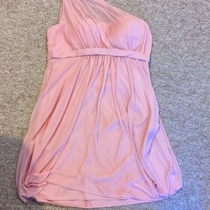 David's Bridal one shoulder